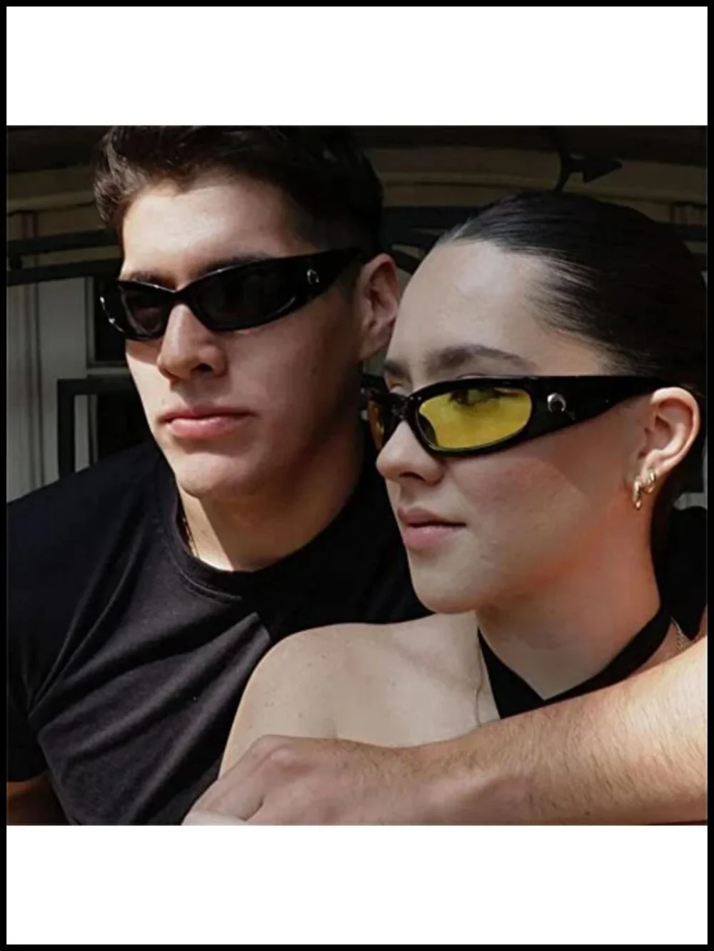 Wrap Around Sunglasses Y2K Trendy Sport Shades UV400 Protection